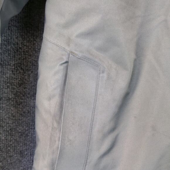 UPS Uniform Coat Mens Size M Gray Full Zip Pockets Clique Graphic Logo - Picture 10 of 16